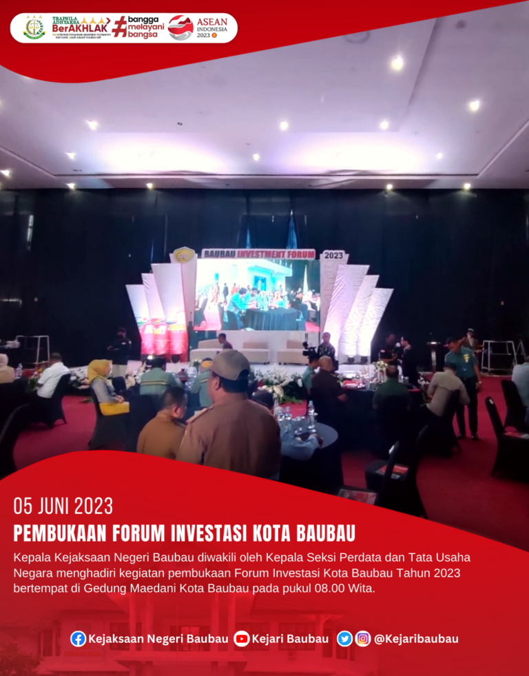 Forum Investasi Kota Baubau Tahun 2023 030623